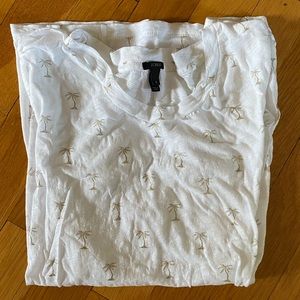J. Crew Palm Tree Tee